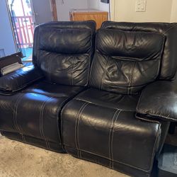 Leather Couch Recliner 