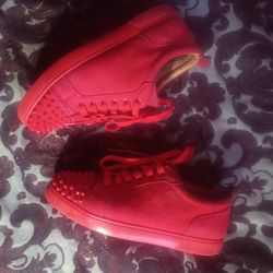 Christian Louboutin Red Suede 
