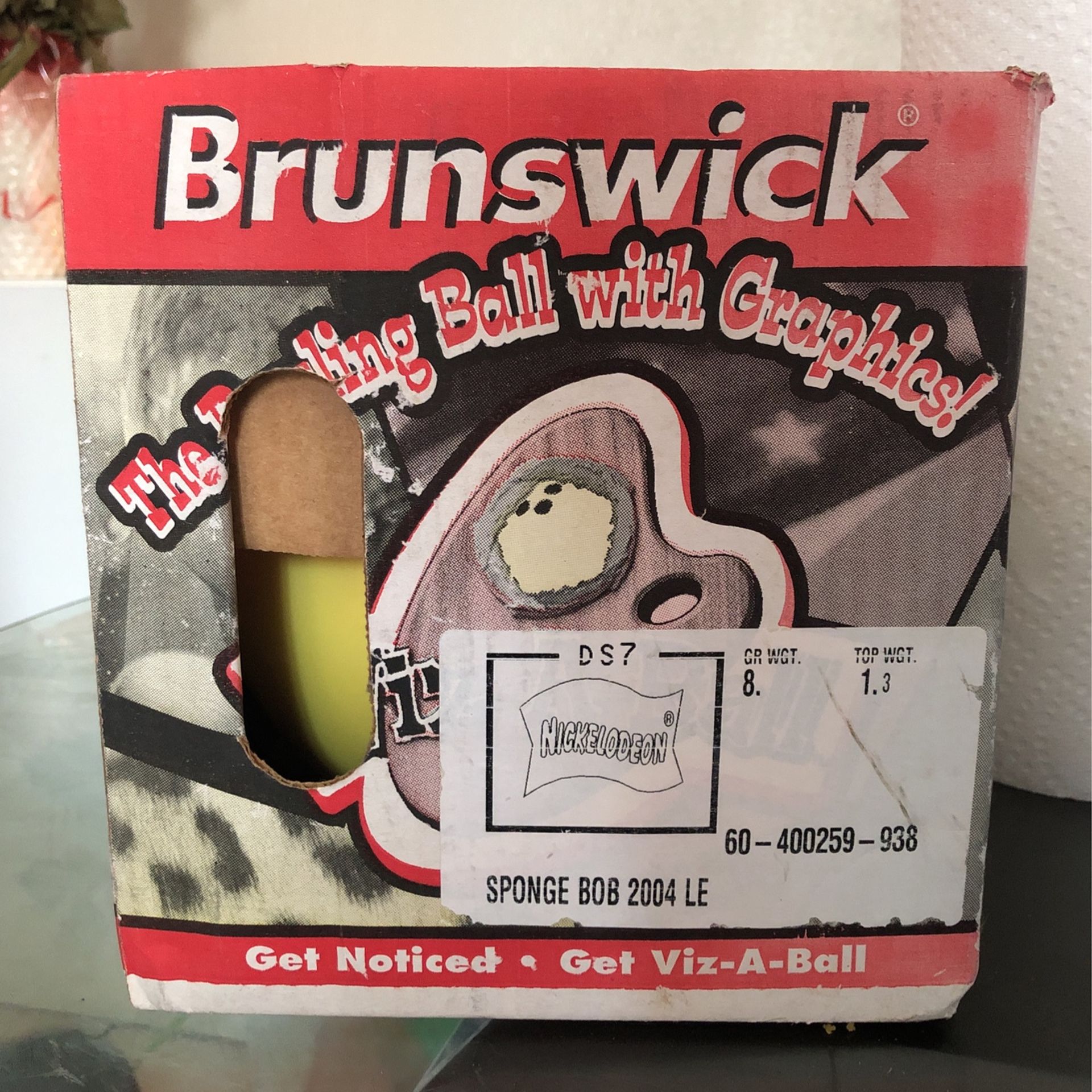 Limited edition Brunswick SpongeBob bowling ball