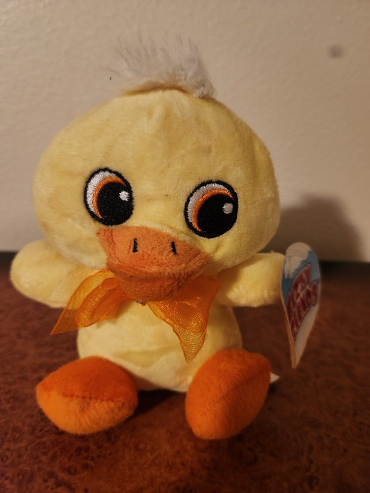 Fuzzy Friends Yellow Duckling Plushie. A Buck For A Duck