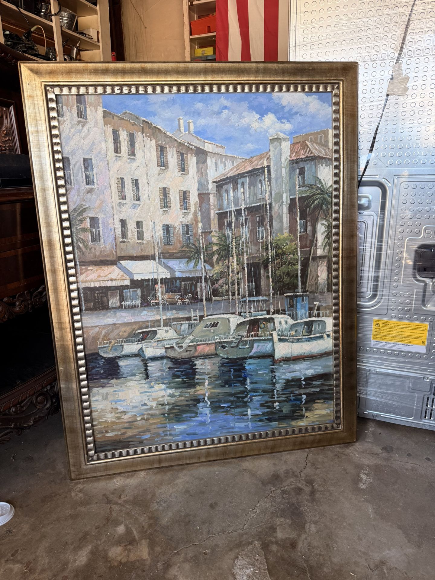 Large Framed Oil Painting