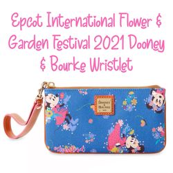 Epcot International Flower & Garden Festival 2021 Dooney & Bourke Wristlet Wallet NWT