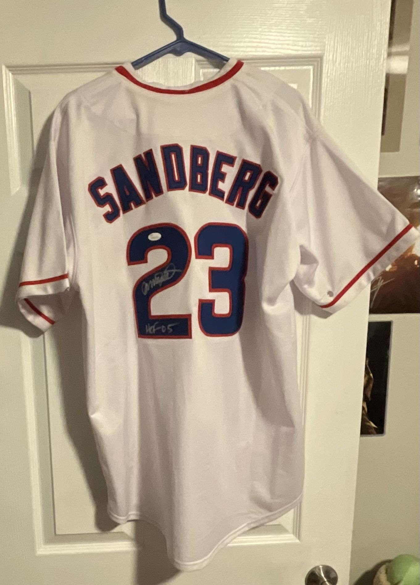 RYNE SANDBERG JSA COA CHICAGO CUBS JERSEY