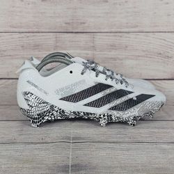 Adidas Electric Football Cleats Men's Oreo Adizero IE8867 White Snakeskin