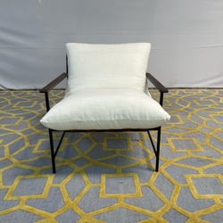( Delivery Available ) Denver Modern Vail White Outdoor Lounge Chair