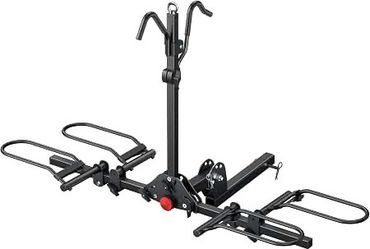 NEW Rockland Foldable 2-Bike Rack, 200 lbs Capacity, Hitch Mount Bike Rack, Fits up to 5" Fat Tire