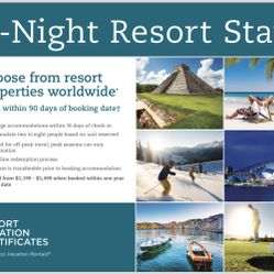 8/7 Night Vacation ONLY $75
