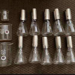 Old Pyrex Beakers Glass