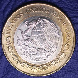 2024 Mexico Piedra Del Sol 10 Pesos Bimetallic Coin