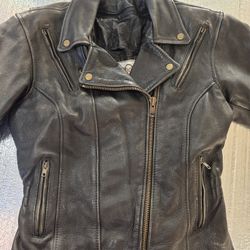 Women’s USA-Made Leather Motorcycle Jacket