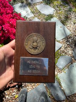 United States Air Force award plaque