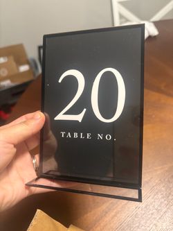 Table Numbers