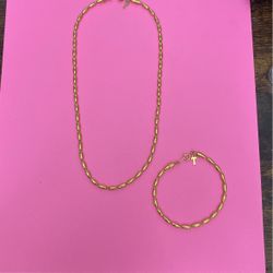 Vintage Set Necklace And Bracelet 