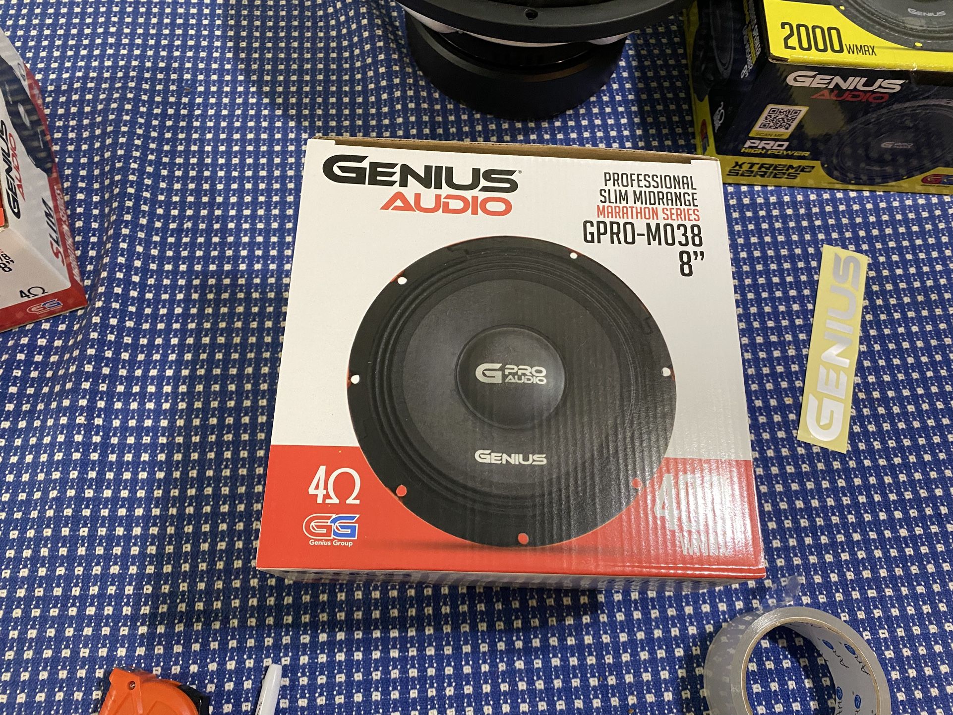 New 8” Genius Audio Slim Midrange Loud Speaker $55 Each