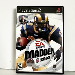 Madden NFL 2003 (PlayStation 2) — Excellent Condition