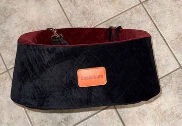 Lealchum Dog Booster Car Seat, Small, Plush w/ Safety Straps