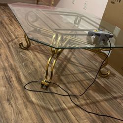 Gold And Bronze Coffee Table 