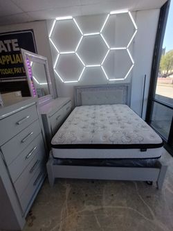 Beautiful Lighted Bedroom Set