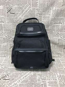 TUMI Alpha Brief Backpack in black
