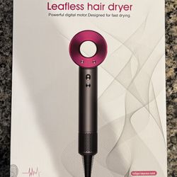 Advanced High Speed Hair Dryer (Leafless) 5 Nozzles & Wall Stand-Available In Red, Silver Or Pink Color