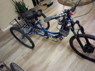 26' Schwinn Blue Adult Etrike with Rear BasketDIY build 400 dollars