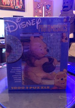 Winnie The Pooh, 1000 piece puzzle. Disney Photomosaics.