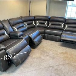 4 Piece Power Reclining Sectional Couch By Ashley Furniture 💛No Needed Credit Check 💛 $39 Down Payment with Financing