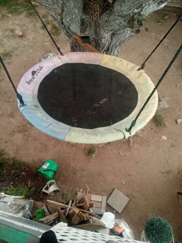 Royalty Oak Circle Swing