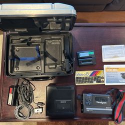 Vintage Sony Video8 Camera + Recorder Bundle (1985) – AS-IS – Local Pickup Preferred