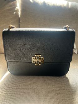 Tory Burch 138724 Britten Medium Adjustable Shoulder Bag Leather Crossbody
