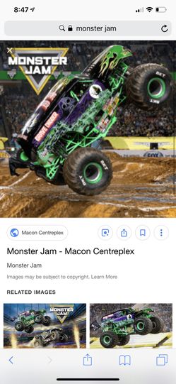 Monster jam tickets 2 sec 24 seat 1,2