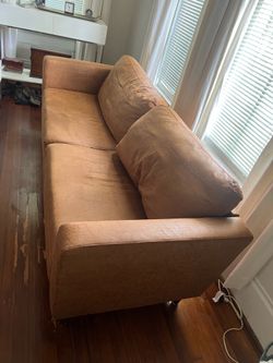 New vegan leather sofa