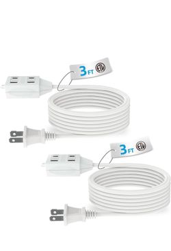Two Brand New 3-Foot Extension Cords