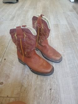 Leather Cowgirl Boots Size 6 