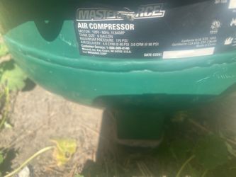 Masterforce 6gal 175 max psi  100ft Masterforce  air hose 3/8”