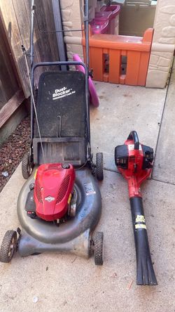 Gas Lawn Mower and Leaf Blower Bundle