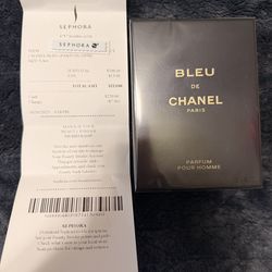 Blue de Chanel parfum 3.4  oz