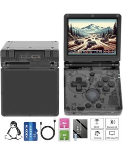 RG35XXSP Handheld Game Console RG35XX SP Clamshell Retro Game Console with 64G TF Card Preloaded