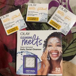 OLAY Cleansing Melts + Retinol Perfect For Travel Water Activated Daily Facial Cleanser 32 Dissolving Pads + FREE 3 mini OLAY Cleansing Melts Nettoyan