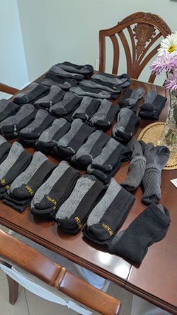 Dickies Mens Dri Tech Crew Socks 28 black+2 Gray