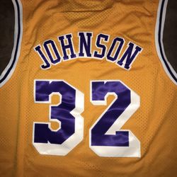 Lakers magic Johnson throwback jersey