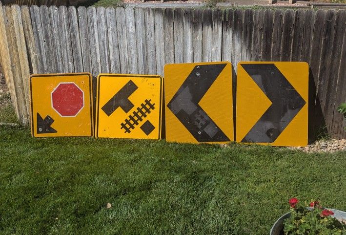 Retired Highway Signs, Large, Heavy