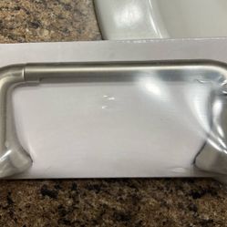 Brushed Nickel Toilet Paper Holder Swinging Arm