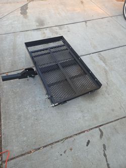 Wheelchair scooter attachment for hauling