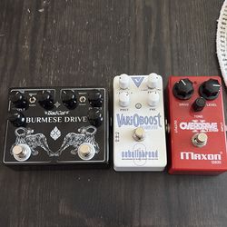 Overdrive/boost pedals