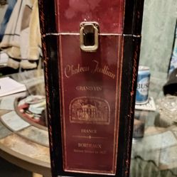 Wood Wine Bottle Holder / Decor Vintage Chateau Toullian Grand Ven