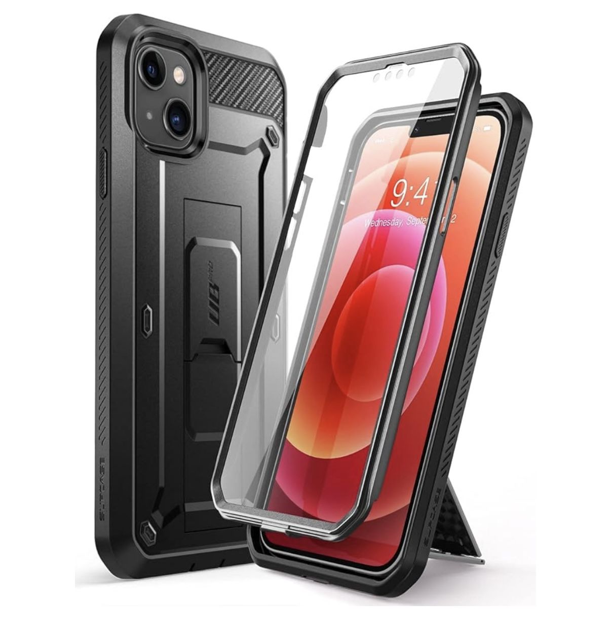 SUPCASE Unicorn Beetle Pro Series Case for iPhone 13 Mini (2021 Release) 5.4 Inch, Built-in Screen Protector Full-Body Rugged Holster Case 20 Foot DRO