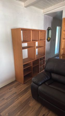Wood entertainment center