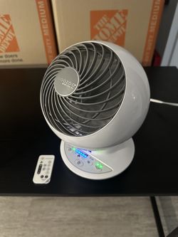 WOOZOO Compact Oscillating Globe Fan with Remote