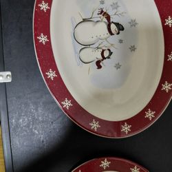 Snowman Plates